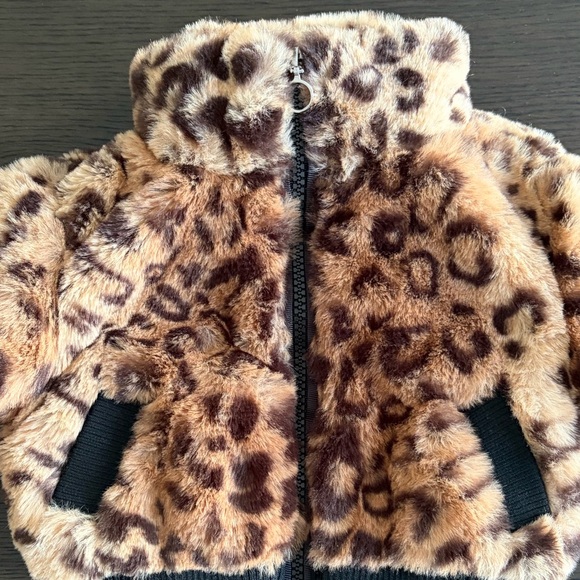 Urban Republic Baby Girls Faux Fur Bomber Jacket - Picture 3 of 7